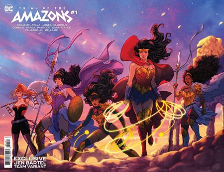 TRIAL OF THE AMAZONS #1 JEN BARTEL TEAM VARIANT