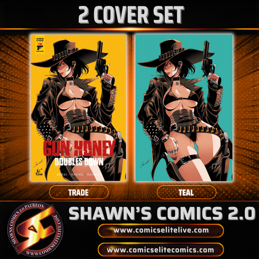GUN HONEY DOUBLES DOWN #1 GODTAIL - 2 COVER SET - LTD 500