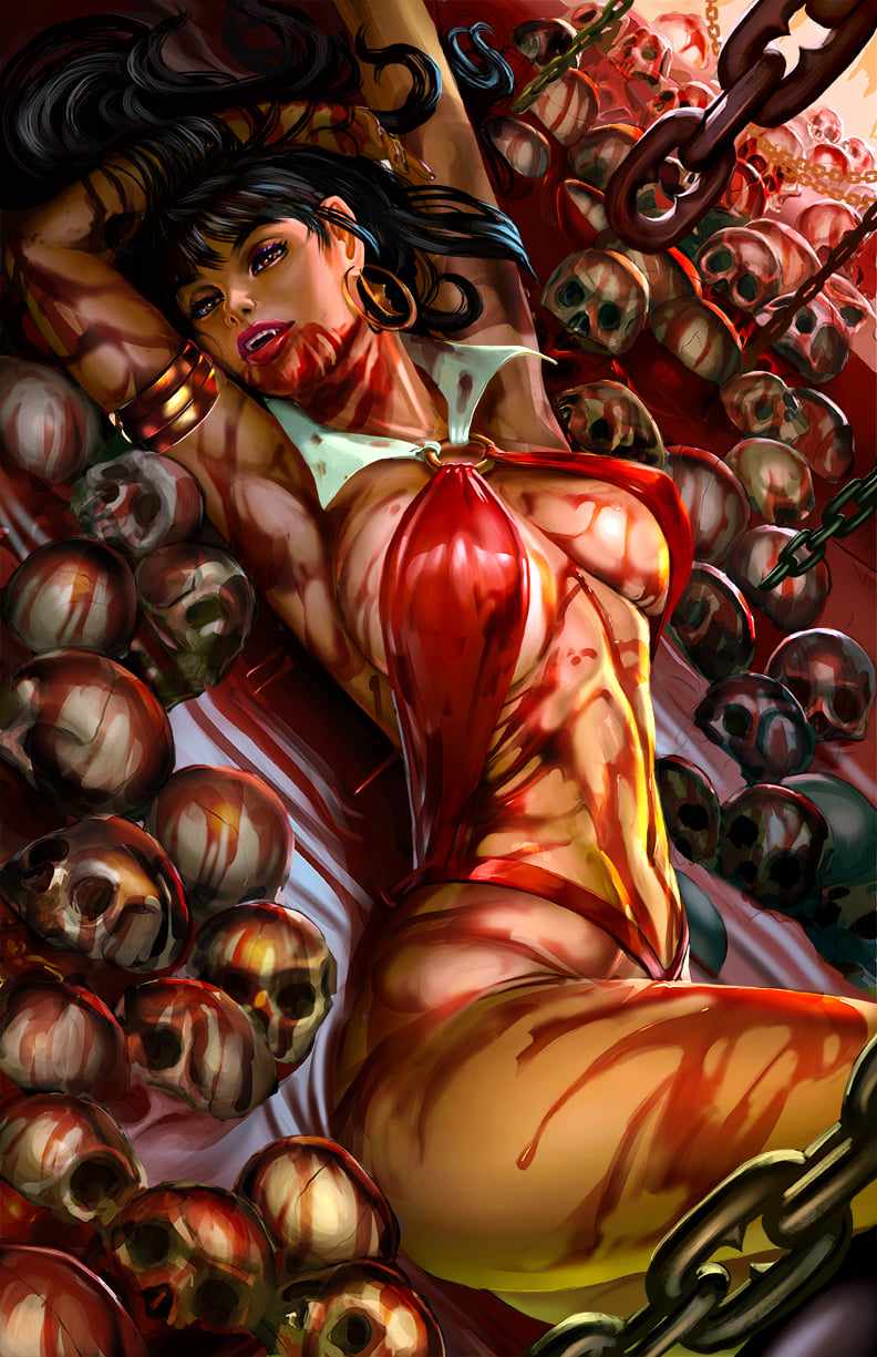 VAMPIRELLA DEAD FLOWERS #1 NYCC EXCLUSIVE B - TRISTARR - LTD 500