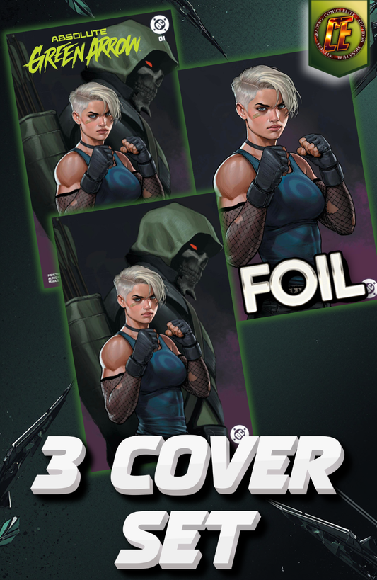 ABSOLUTE GREEN ARROW #1 - IVAN TALAVERA - TRADE, VIRGIN, AND FOIL SET