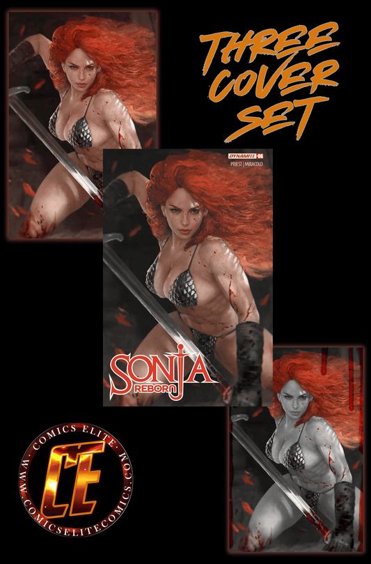 SONJA REBORN #6 - SHIKARII - TRADE, VIRGIN, AND BLOODY VIRGIN SET
