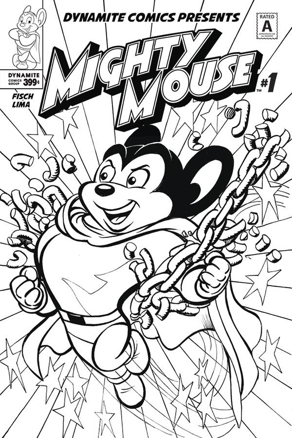 MIGHTY MOUSE #1 (OF 5) CVR E COLORING BOOK CVR