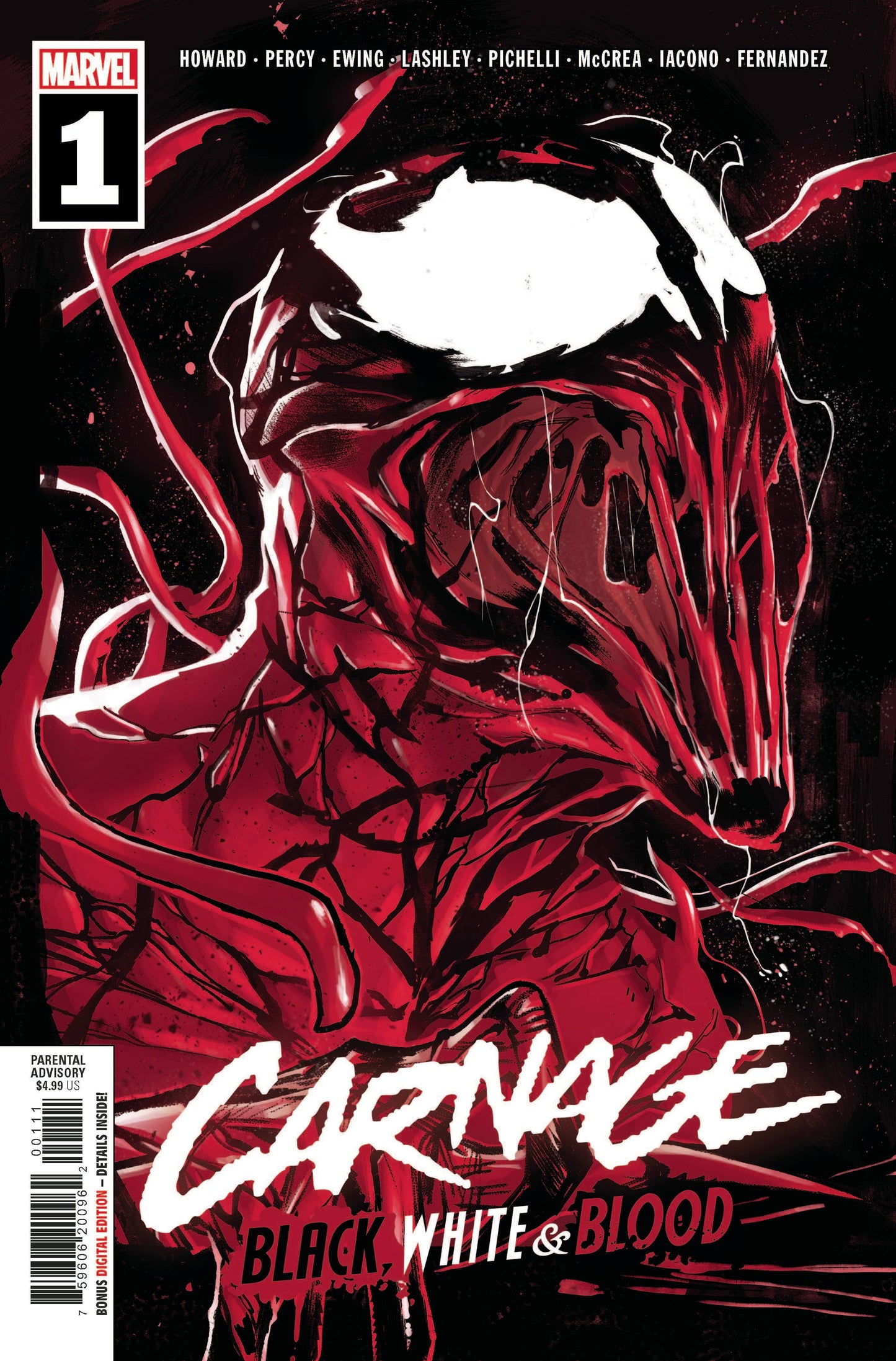 CARNAGE BLACK WHITE AND BLOOD #1