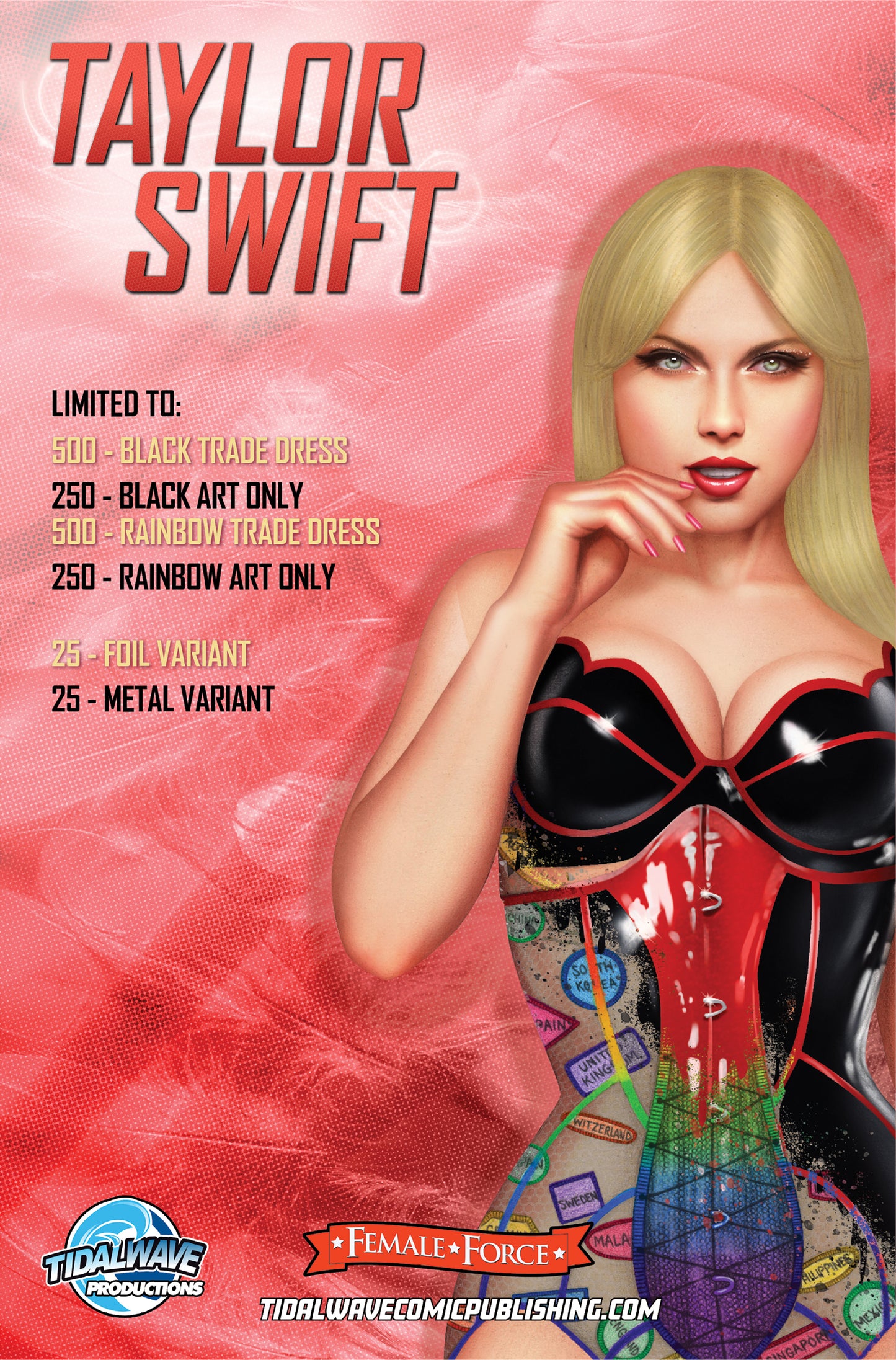 FEMALE FORCE: TAYLOR SWIFT #2 - NYCC 2024 RUTH LUCAS RAINBOW ART ONLY EXCLUSIVE - LTD 250