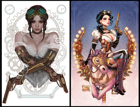 LADY MECHANIKA: THE MECHANICAL MENAGERIE #1 - SHIKARII & SUHNG - 2 COVER SET